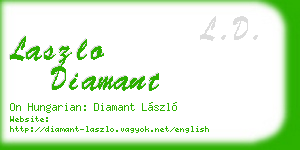 laszlo diamant business card