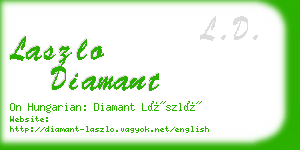 laszlo diamant business card